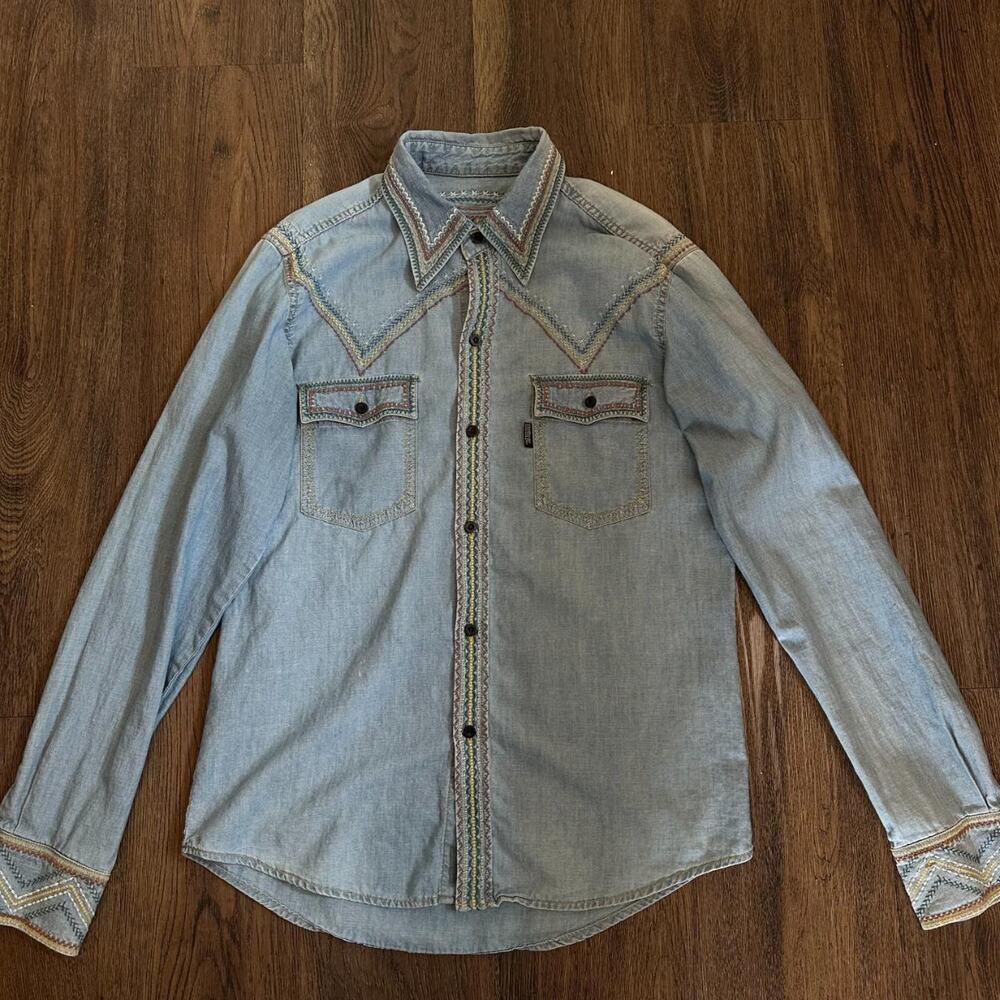 Hysteric glamour embroidered peace button